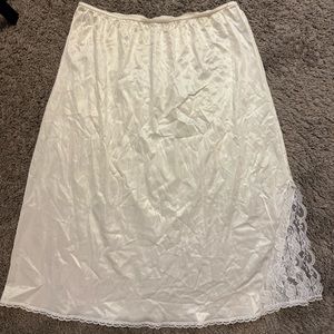 Vintage Silk Slip Skirt